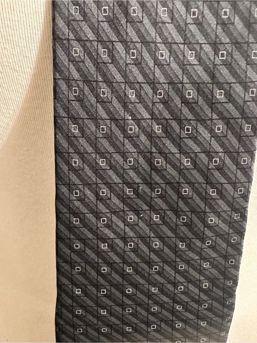 Classic Men's Black Patterned Silk Tie Arrow